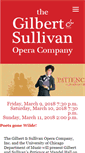 Mobile Screenshot of gilbertandsullivanoperacompany.org